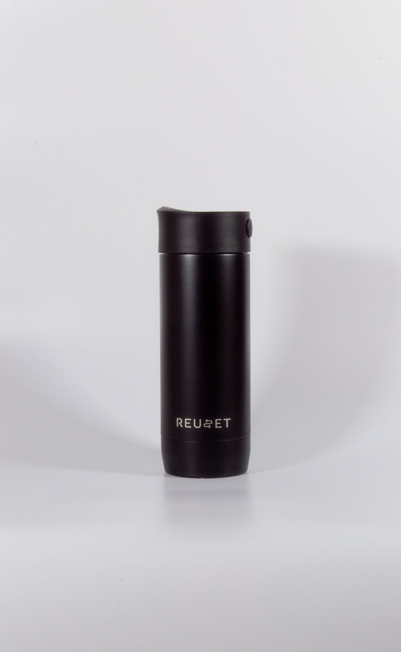 12oz travel cup in black — Reuset Ireland